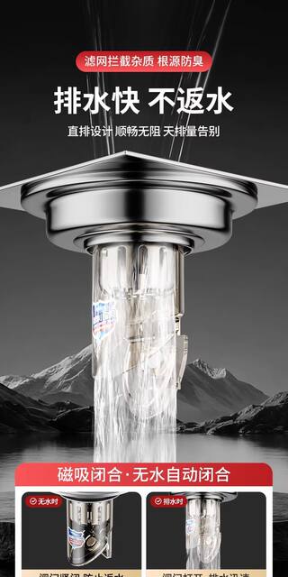 Universal Anti-Odor Drain Filter for Bathroom, Anti-Odor Device for Sewer, Anti-Insect Sealing Cover for Bathroom Drain Core detail 7