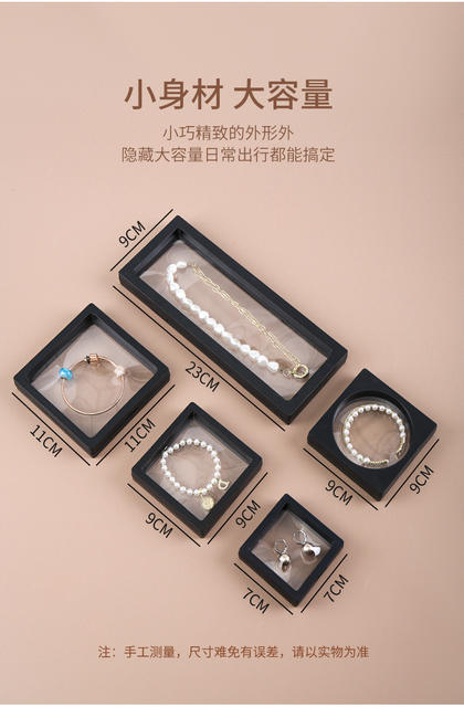 Pe Film Box Transparent Suspension Box Bracelet Display Dustproof Storage Box Cultural Artifact Temple Prayer Beads Box Jewelry Box detail 4