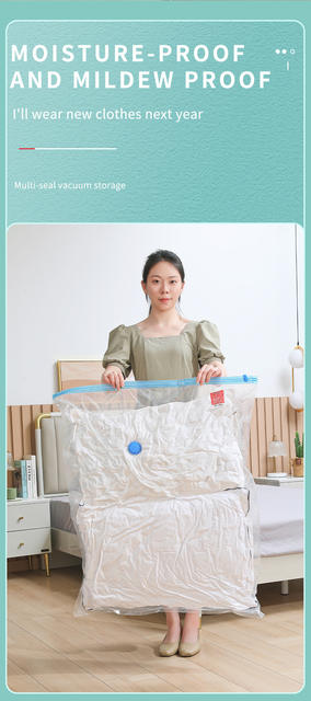 Vacuum Compression Storage Bags for Foreign Trade, Vacuum Travel Bags for down Jackets and Quilts, Extra Large and Thickened detail 12