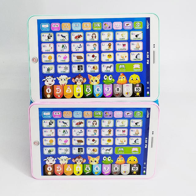 Foreign trade new English tablet reading machine toy children's early education puzzle voice touch screen puzzle learning machine wholesale detail 1