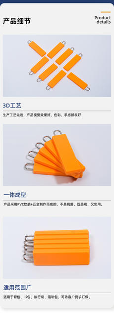 Silicone Zipper Puller, Pvc Soft Rubber Zipper Puller, Simple Garment Plastic Zipper Puller detail 6