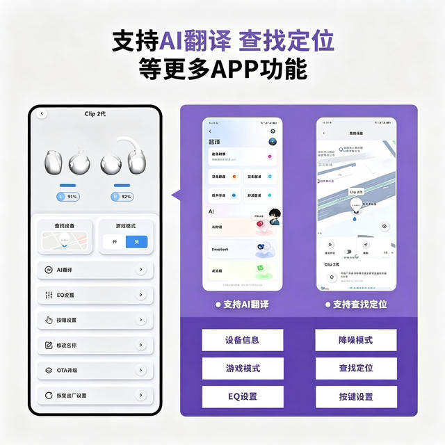 Huaqiangbei Clip2 Second-Generation Ear-Clip Bluetooth Earphones, Clip-On Non-In-Ear 2026 Ear-Clip Bluetooth Earphones detail 4