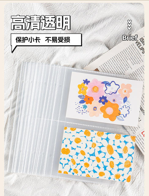 A4 card book inner page 4 palace grid postcard photo album 3 inch card page animation set inner core storage book inner page film wholesale detail 10