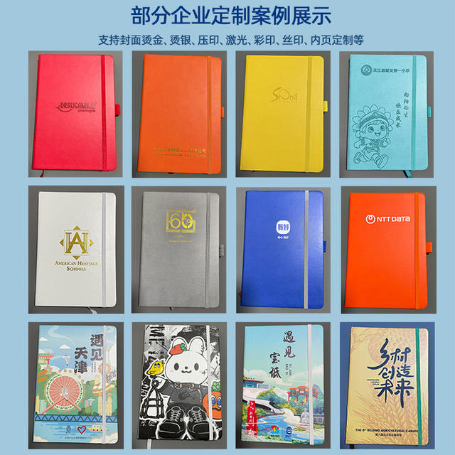 Cross-Border A5 Notebook, B5 Notepad with Strap, Diary, Portable Mini A6 Small Notebook, Customizable with Logo Printing detail 8