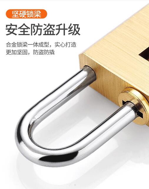 Pure Copper Solid Password Padlock Luggage Luggage Password Lock Gym Cabinet Door Padlock Password Lock Head Home Small Lock detail 5