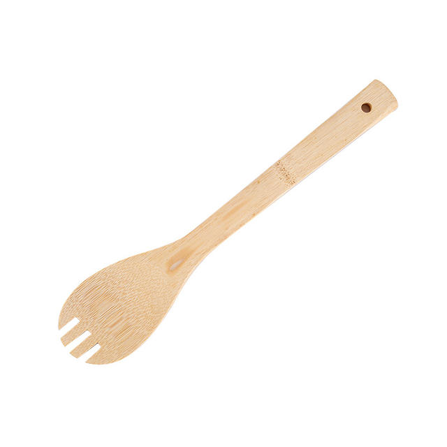 Alishan Kitchenware Set Bamboo Shovel Spoon Wholesale Non-stick Pan Stir-frying Shovel Bamboo Shovel Cookware Laser Engraved LOGO detail 12