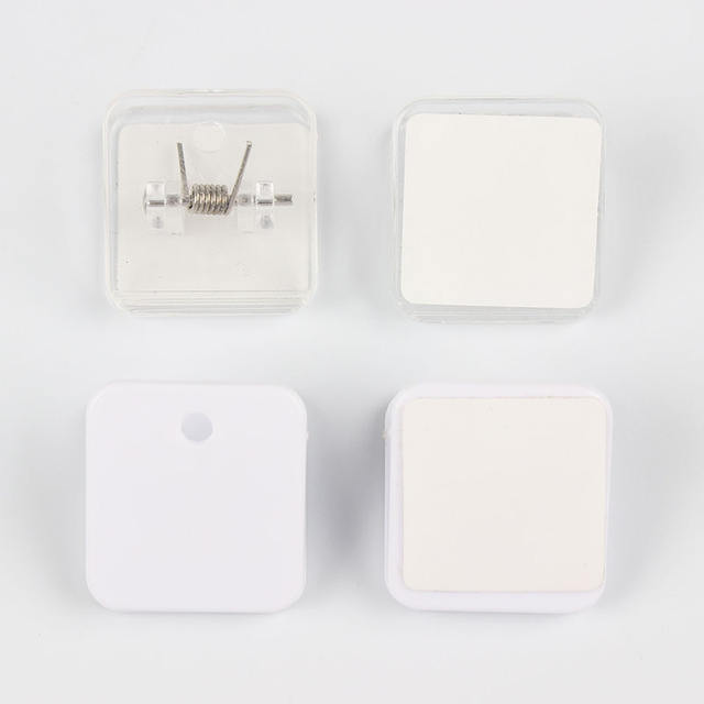 Transparent Plastic Square Clip, Deli Double-Sided Acrylic Clip, Accessories, Clamping and Storage detail 1