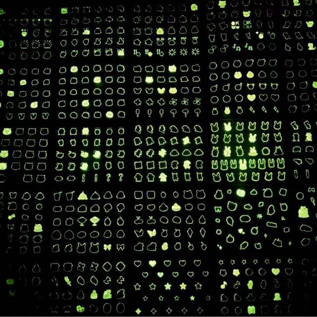 Luminous Nail Stickers for Kidsren Cartoon Waterproof Decorative Fluorescent Stickers Cute Little Girl Luminous Nail Stickers detail 4