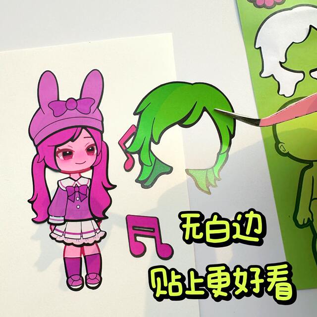 Rhythm Box Sprunki Character Dress up Stickers Girls Boys Children's Educational Face Changing Concentration Sticker Book detail 5