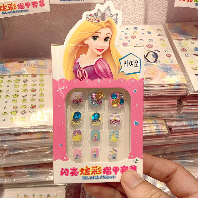 Sanrio Children's Nail Stickers Girls Cute Fun Nail Stickers Student Nail Stickers Sweet Nail Stickers Children Wear Nail Stickers detail 12