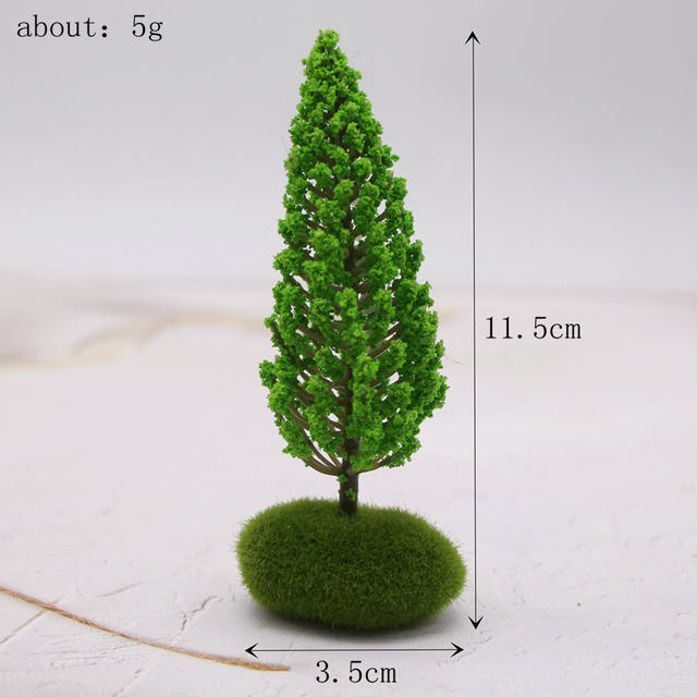 Miniature Garden Artificial Landscape Trees, Plastic Building Model Trees, Ob11 Micro-Landscape Scene Making Materials detail 7