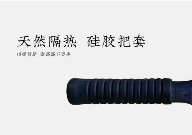 Authentic Zhangqiu Handmade Iron Frying Pan Official Flagship Flat-Bottom Frying Pan Non-Coated Non-Stick Pan Hand-Forged for Frying Eggs and Steak detail 11