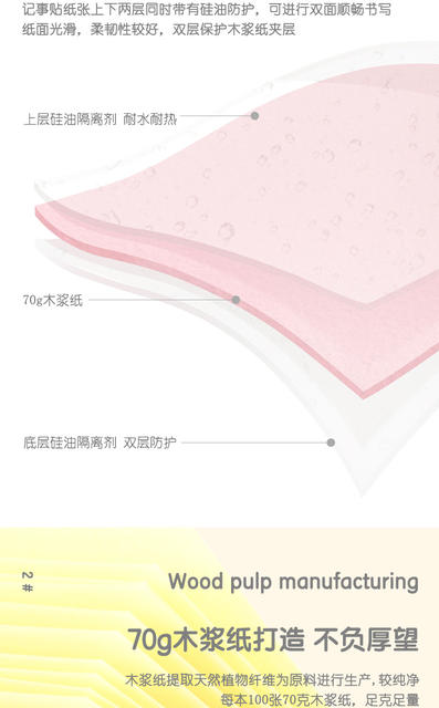 Deli Colored Sticky Notes Message Paper Convenient Sticky Notes Memo Paper Instant Sticky Notes High Aesthetic Value detail 5