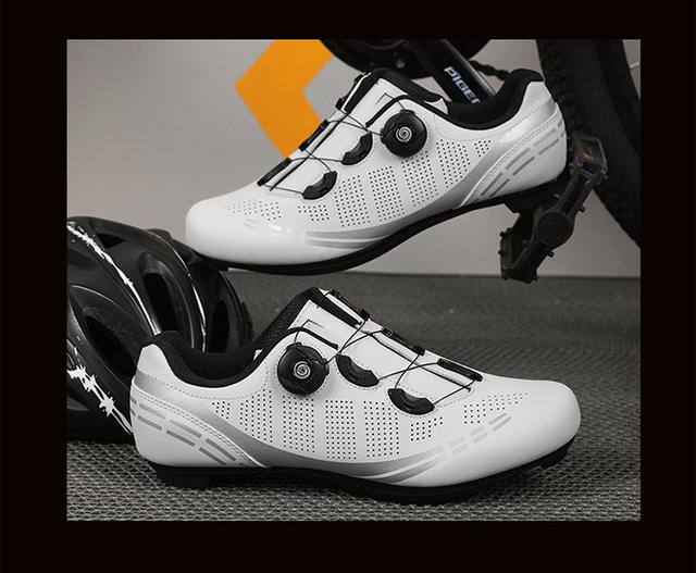 Road Bike Cycling Shoes for Men, Mountain Bike Cycling Shoes with Cleats, Competition Road Bike Cleat Shoe Set, Women's Cycling Shoes T27 detail 12
