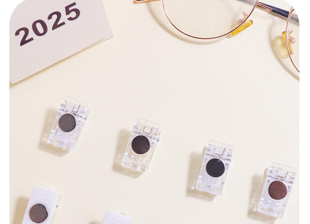 Acrylic Plastic Clips Stationery Accessories Transparent Small Adhesive Folders Journal Pp Clips DIY Clip Strips Long Tail detail 5