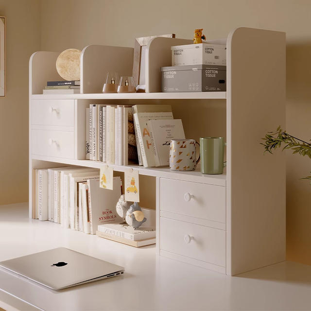 Desktop Shelf New Model Dormitory Small Storage Rack Living Room Multi-Layer Storage Bookshelf Household Simple Storage Rack Bookshelf detail 1