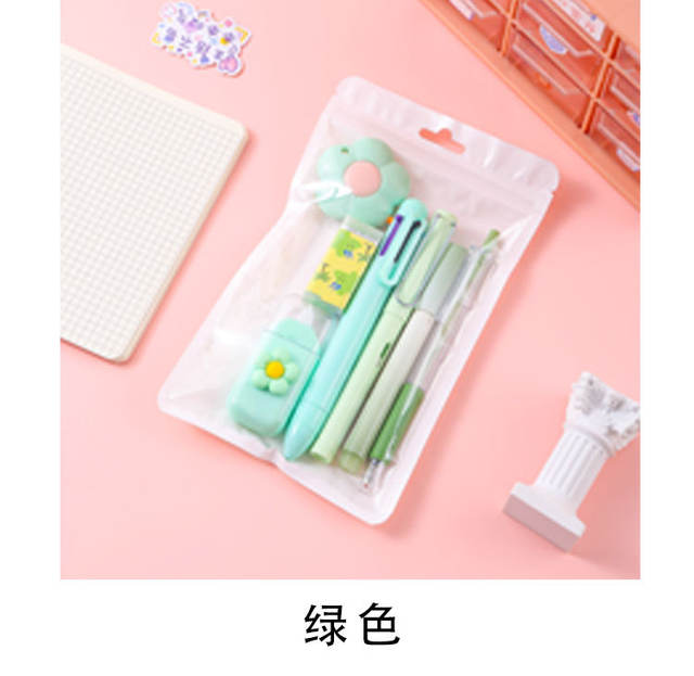 Fruit Series Stationery Set Primary School Student Reward Back-To-School Gift Creative Stationery Gel Pen Eraser 7-Piece Set detail 10