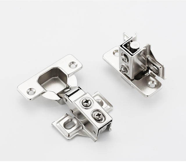 Manufacturer Wholesale Hinge Hardware for Doors and Windows, Short Arm Two-Stage Force Fixed Silent Cabinet Door Hydraulic Hinge detail 10