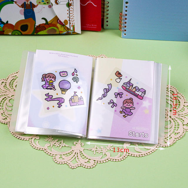 Simple Frosted Transparent Photo Album Buckle Storage Album Large Capacity Celebrity Card Album Waterproof Collection Album Wholesale