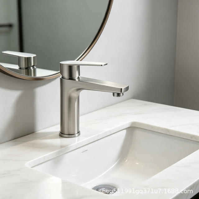 Cross-Border Foreign Trade 304 Stainless Steel Washbasin Faucet Bathroom Basin Faucet Hot and Cold Dual-Use detail 5