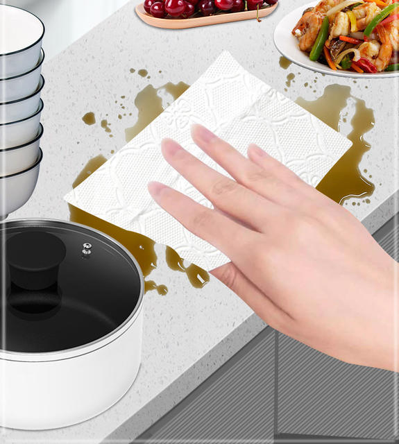 Hanging Pull-Out Kitchen Cloth Paper Towels, Oil-Absorbing and Water-Absorbing, Household and Commercial Use, Cleaning Paper Towels, Wholesale from Manufacturer detail 9