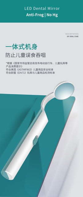 Oral Mirror Endoscope with Light, Anti-Fog Mirror, Examination Mirror, Care Set for Personal Use, Home Dental Examination, Dental Care detail 9