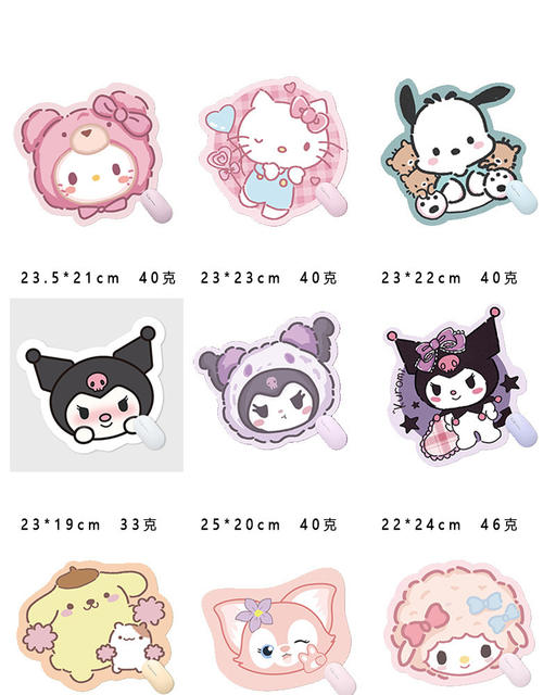 Sanrio Mouse Pad Small Size Cute Special-Shaped Mouse Pad Ins Style Cartoon Desk Pad for Girls Simple Leather detail 2