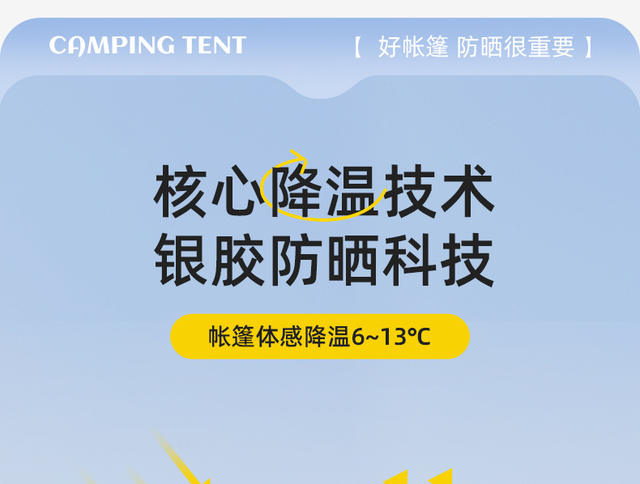 Customized Hexagonal Tent with Double Doors and Four Windows for Outdoor Travel and Camping, Fully Automatic Tent with Sun Protection, Rain Protection, Cold Protection, and Warmth detail 9