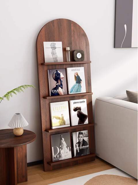 Bookshelf Newspaper Rack Floor-Standing Internet Celebrity Ins Style Simple Creative Impurity Rack Multi-Layer Decorative Display Rack detail 4