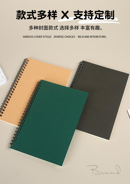 Customized Coil Notebook for Cross-Border Sales, A5 Colorful, Logo-Printable, Creative Notepad for Students and Business Notes detail 6