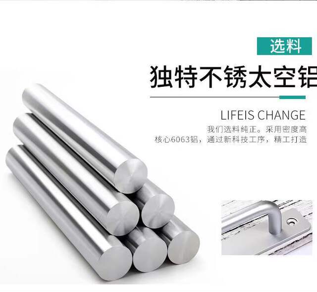 Door and window handle handle window wooden door balcony sliding door sliding door open-mounted handle punch-free aluminum alloy handle detail 6