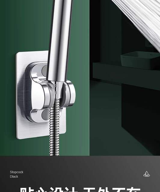 304 Stainless Steel Twin-Turbo Shower Head with Super Pressure and Large Water Output for Bathroom Shower and Bath Heater, Anti-Fall detail 3