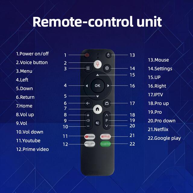 X1Tv Foreign Trade Box Bluetooth Voice 4K High-Definition Tv Network Set-Top Box Player Wifi Android Tvbox detail 11