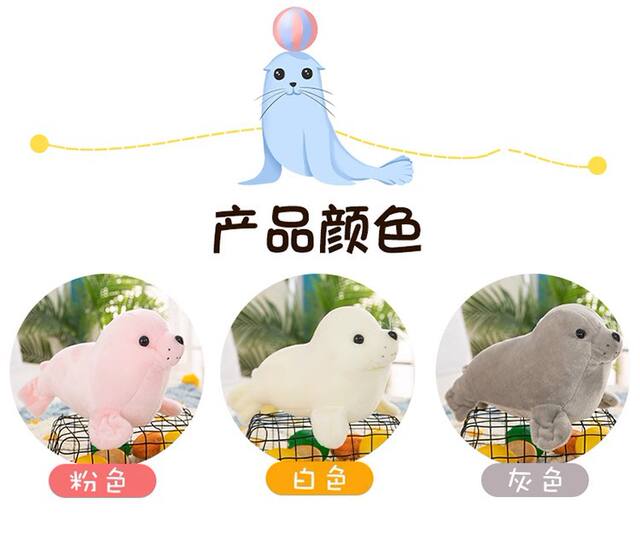 Polar Ocean Underwater World Simulation Seal Sea Lion Doll Plush Toy Doll Zoo Aquarium Activities detail 5