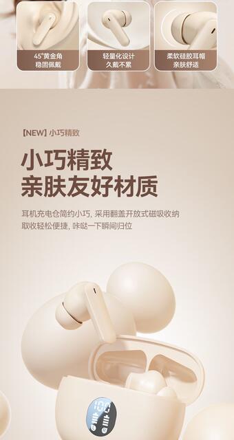 Cross-Border Popular W895 Bluetooth Headset Digital Display Wireless High-Quality Ultra-Long Battery Life In-Ear Universal Noise Reduction Headset detail 2