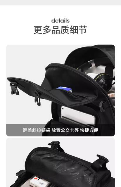 Ins Backpack Men's Simple All-match Large Capacity Casual Travel Backpack Women's Junior High School Student Senior high school College Student Schoolbag detail 12