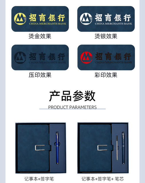 A5 Notebook with Custom Logo, Thick Leather Cover, Buckle Closure, Business Meeting Notepad, High-Quality Diary detail 4
