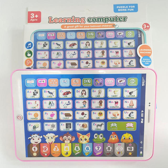 Foreign trade new English tablet reading machine toy children's early education puzzle voice touch screen puzzle learning machine wholesale detail 6