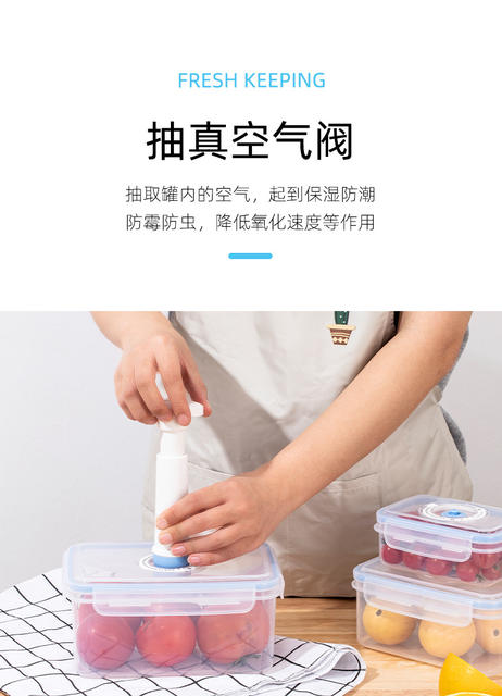 Directly Supplied from the Manufacturer, Vacuum-Sealed Plastic Storage Box with Scale Dial for Recording, Refrigerator Refrigeration and Freezing Storage Tank detail 4