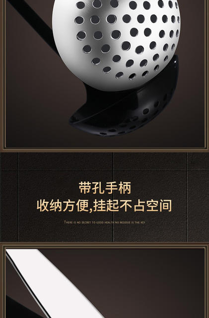 Food Grade 316 Stainless Steel Soup Spoon Colander Set Large Long Handle Hot Pot Soup Spoon Household Commercial Kitchen detail 12