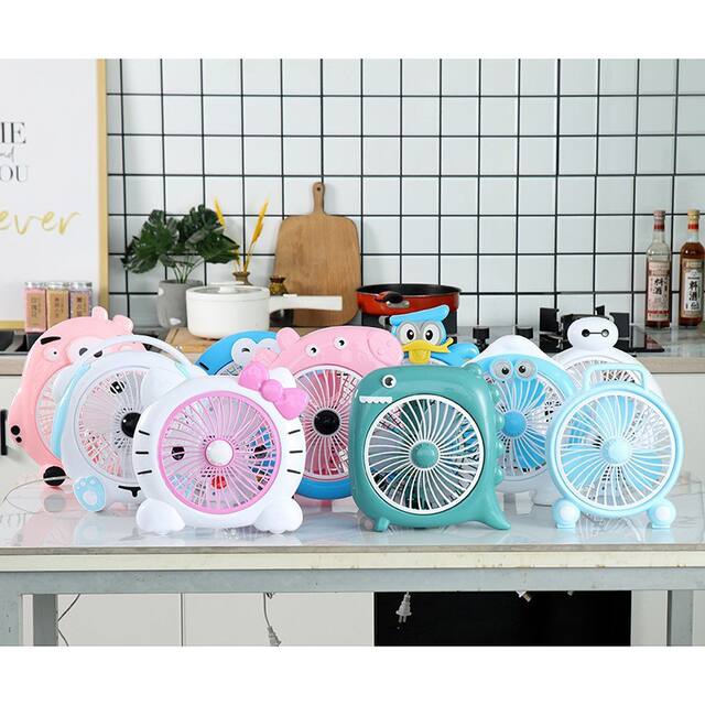 Electric Fan for Student Dormitory Bed, Small Fan for Mini Office, Desktop, Bedside, Silent, Portable detail 7