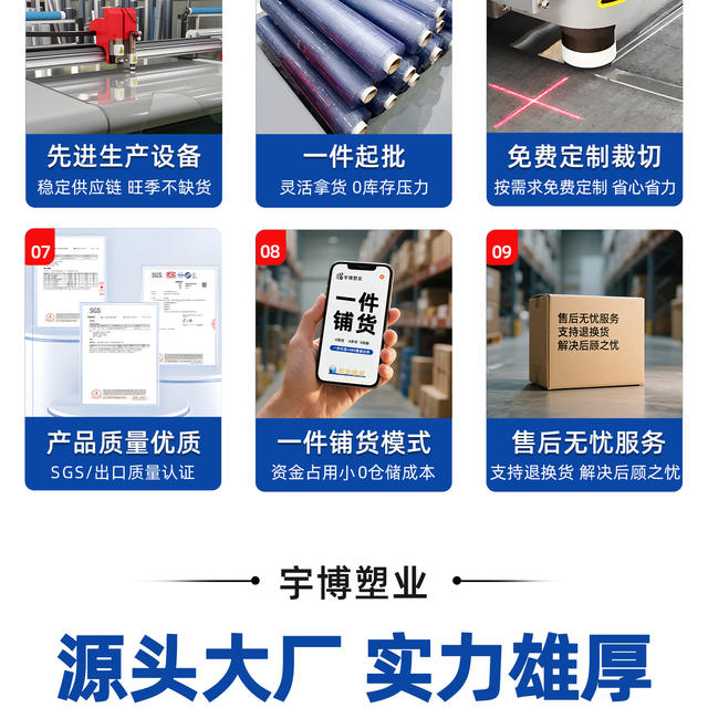 Wholesale Pvc Transparent Table Mats, Soft Glass Waterproof and Oil-Proof Plastic Dining Table Mats, Anti-Scalding, No-Wash Tablecloths, Desktop Mats detail 4