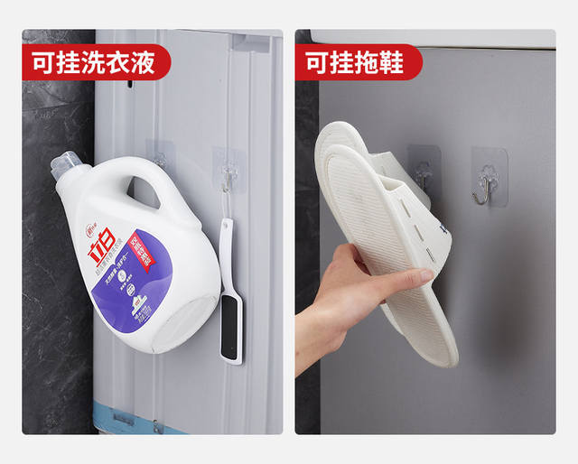 Hook, No Punching, Sticky Hook, Strong Adhesive Sticker, Stainless Steel Hook, Traceless Nail Behind Door, Kitchen Bathroom Transparent Hook detail 8