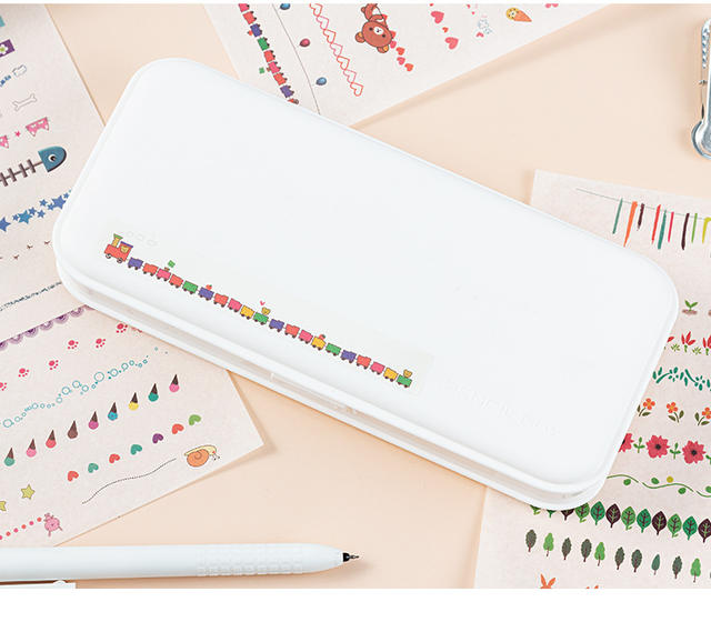 Cute split line large stickers suit diy hand account material kindergarten growth manual decoration baby album stickers detail 7
