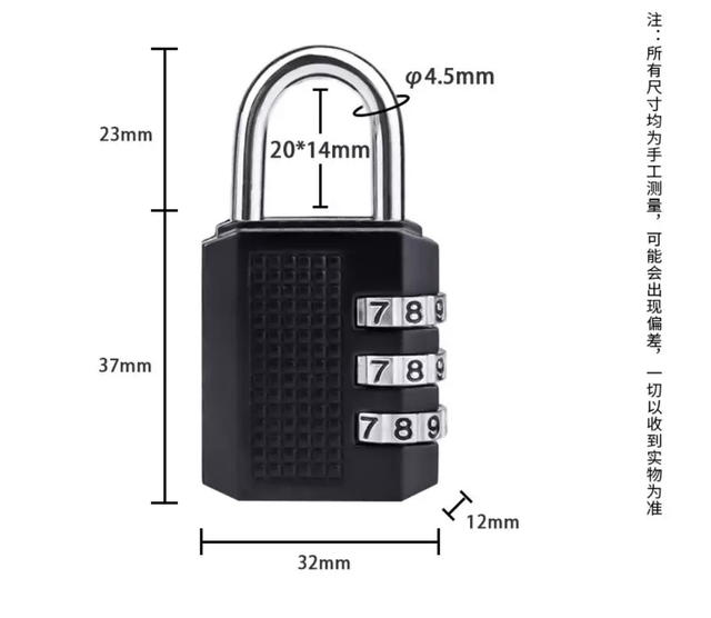 Metal Mechanical Combination Lock Waterproof and Rust-Proof Padlock Suitcase Lock Gym Locker Lock Cross-Border detail 1