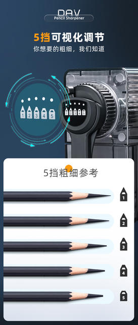 DAV pencil sharpener large v sketch art dedicated V5V6 pencil sharpener small v sketch pencil sharpener multi-function detail 11