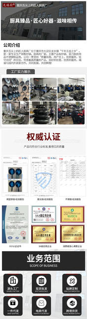 Wholesale Iron Pots, Traditional Round-Bottomed Woks, Iron Pots for Home Use, Non-Stick Cooking, No-Coating Iron Pots detail 2