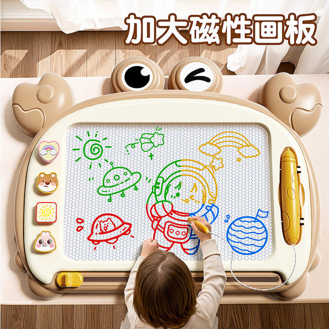 Children's Four-Color Drawing Board Educational Toy Writing and Doodling Artist Magnetic One-Touch Slide Erase Parent-Child Interaction Free Shipping detail 5
