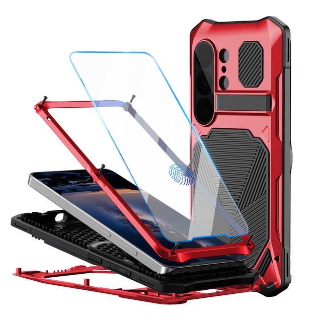 Suitable for Samsung S26Ultra Metal Magnetic Phone Case, Anti-Fall, All-Inclusive Stand Protective Cover, S26U Phone Case detail 1