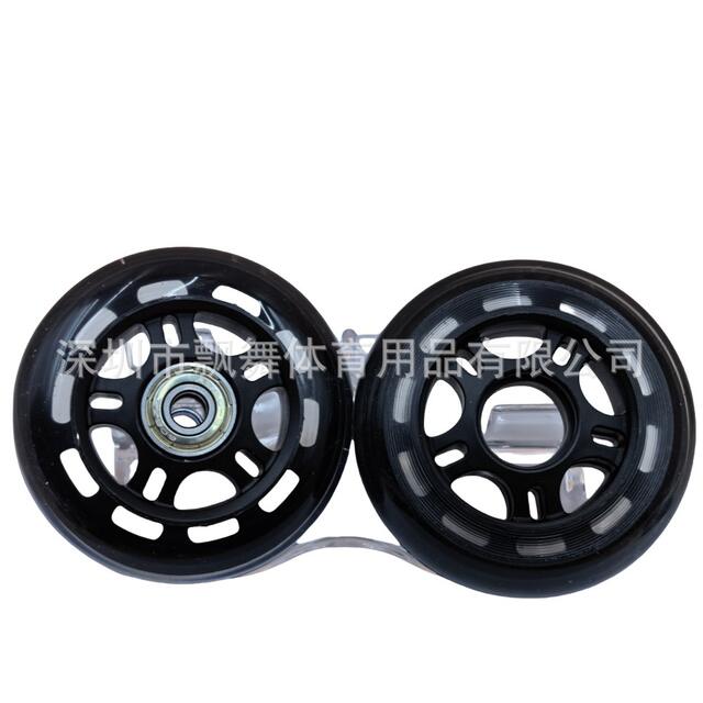 PU wheel skate pulley silent wheel vigor board trolley shopping cart machine with wheel soft rubber material detail 10